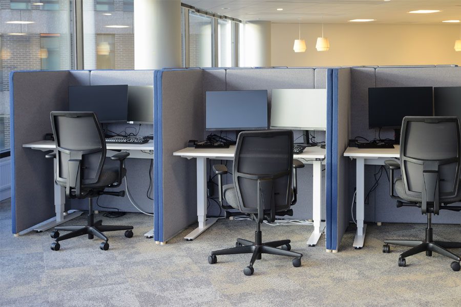 Scheduled cubicle and partition cleanings extend the life of your cubicles