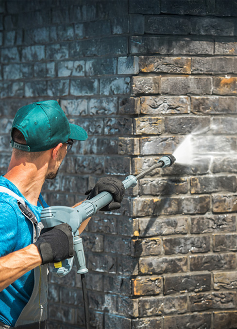 Exterior window cleaning